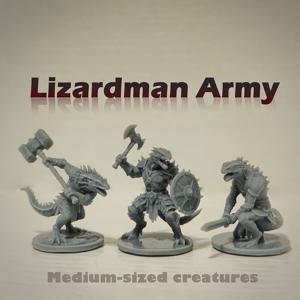 TEMU 3개 세트의 도마뱀맨 아군 체스 말 모델. 정교한 디테일의 몬스터 피규어. DND 게임에 적합한 중간 크기의 말. 보드 게임 애호가, 롤플레잉 게임 팬, 그리고 전술 테이블탑 RPG 애호가를 위한 완벽한 선택입니다.