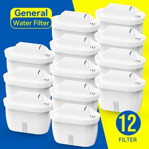 TEMU 정수기 주전자용 정수 필터 12개, 간편한 설치, 교체용 정수기 필터 - 염소, 물때, 불순물을 줄여 뛰어난 맛을 위해