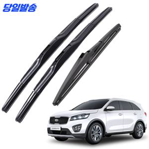 TEMU 1+1+1 쏘렌토 R 올뉴 더뉴 MQ4 전차종 호환 순정형 전면 후면 후방 뒷유리 와이퍼 1SD