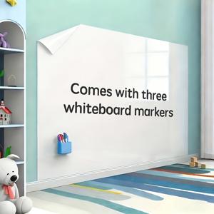 TEMU 재사용 가능한 흰색 보드, 녹색 보드, 검은색 보드 벽 스티커 롤, 필기구 포함, 사무실, 가정 또는 교실 장식에 적합, 사무실 벽 장식, 학용품