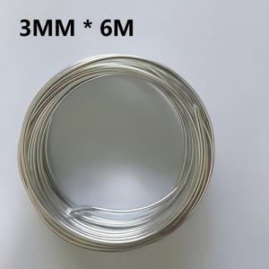 TEMU 3mm 5m 두꺼운 알루미늄 공예용 와이어 - 조각, 분재, 꽃대, 클레이 모델, 인형, DIY 주얼리 제작, 모델 조각용 구부러진 금속 와이어 | 매끄러운 질감 | 실용적인 공예 재료, 주얼리 제작용 스틸 와이어