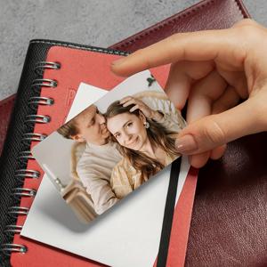 TEMU 사진 맞춤형 PVC 카드 - 이미지 및 텍스트로 커스터마이징 가능한 플라스틱 배지, 커플, 반려동물, 발렌타인데이, 생일 및 기타 행사에 적합 - 나만의 사진을 업로드하여 잊을 수 없는 추억을 만드세요