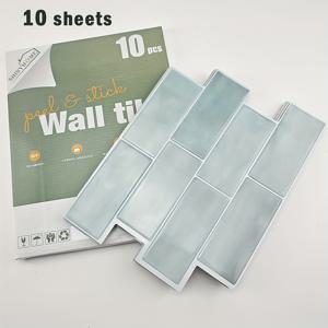 TEMU SHINYHOME 10/30매 필앤스틱 지하철 메트로 스플래시백 타일 | 주방 욕실용 자가 점착 벽 타일, 폴리우레탄 소재