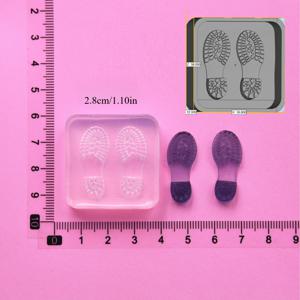 TEMU 에폭시 수지용 DIY 신발 밑창 실리콘 몰드, 도자기 및 인형 만들기용 내구성 공예 도구