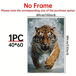 TEMU 호랑이 캔버스 포스터 - 침실, 거실, 사무실, 카페, 바, 교실, 복도에 이상적 - 생일, 크리스마스, 발렌타인데이, 복도를 위한 완벽한 선물