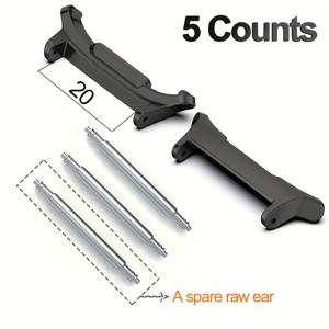 TEMU 5개/세트 2개 커넥터 + 3개 기본 이어 삼성 울트라 47mm 밴드 시계줄 스트랩 어댑터 20mm 24mm 26mm 팔찌 교체용 추가