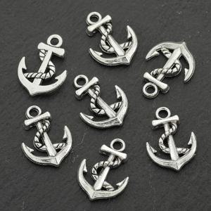 TEMU 20개 해적선 펜던트 레트로 합금 앵커 액세서리, 목걸이·귀걸이·팔찌·가방 장식용 네추럴 헬름 오너먼트, 핸드메이드 DIY 주얼리 공예 키트