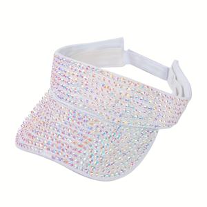 TEMU 1개 여성용 모자 단색 야구 모자 남성용 넓은 챙 라인스톤 야구 모자 여름 남녀공용 패션 다용도 빈 탑햇 여행 야외 휴가 가벼운 통기성 햇빛 가리개 데일리 출퇴근용