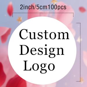 TEMU 맞춤형 120/100개 0.75/1/1.2/1.58/2/2.36/2.76/3.15/3.54인치 개인 맞춤 스티커, 이미지, 텍스트 라벨, 로고, 원형 모양, 포장, 웨딩 선물, 파티 이벤트, 간판, 감사 메시지, 생일, 버블티에 적합