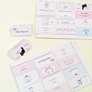 TEMU 120개/20매 라이트 블루 체크 무늬 보우 타이 고양이 미니 카드, 팬 지원 포장 카드용 접이식 및 포장 가능한 재료, 선물, 상품, 보관, 투표, 교환, 창의적인 다이어리, 스티커, 정리된 엽서에 적합