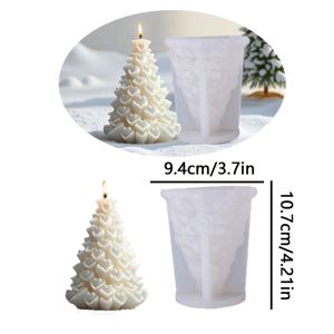 TEMU 3D 크리스마스 트리 캔들 실리콘 몰드, 수제 캔들 장식, 아로마테라피, 석고, 비누, 모델 공예, 발렌타인데이 여자친구를 위한 크리스마스 및 휴일 선물 장식에 적합