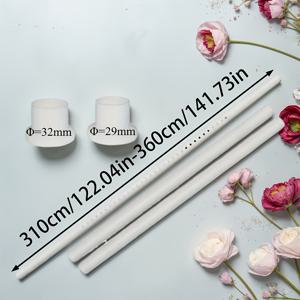 TEMU 텐션 설치 방식의 튼튼한 조절식 샤워 커튼봉 - 셔츠, 수건, 수건 걸이, 욕실 추가 장식용 다기능 드릴 불필요 욕실 봉, 부드러운 금속 표면, 내구성 있는 금속 구조, 샤워 커튼, RV에 적합