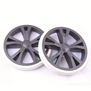 TEMU 초대형 무소음 계단오르기 바퀴 2개 세트, 장바구니용 쇼핑 카트 바퀴, 베어링 및 스냅온 액세서리 포함 대형 바퀴, 수하물 액세서리