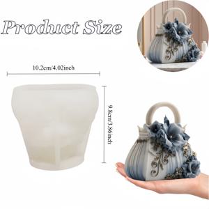 TEMU 핸드백용 실리콘 몰드 - 유연하고 오래 지속되고 사용하기 쉬우며 레진 또는 클레이 프로젝트, 홈 및 휴일 선물에 적합하며 창의적인 공예에 필수품, 1개 포함