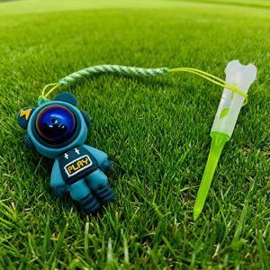 TEMU 분실 방지 골프 티 1/4세트, 재미있는 우주곰 골프 티, 83mm 티, 골프 애호가를 위한 선물, 우주비행사 골프 티, 내구성 있는 골프 용품, 애호가를 위한 골프 액세서리, 끈이 있는 분실 방지 골프 티, 귀여운 디자인 골프 티, 휴대용 티