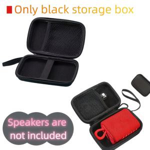 TEMU 휴대용 스피커 보호 케이스 - 튼튼한 EVA 소재로 제작되었으며, 메시 수납 포켓, 블랙 지퍼가 특징이며, 여행 및 가정용으로 이상적이며, 여행용 액세서리 | 공간 절약형 수납 | JBL GO3에 적합 (케이스만 해당)