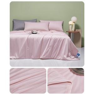 TEMU 여름용 냉감이불 1개 쿨 퀼트 대형 사이즈, 싱글 및 더블 침대용, 체온 흡수 콜드 터치 원단, 양면 쿨 디자인 부드럽고 푹신한 담요, 밤에 땀을 흘리고 뜨거운 잠을 자기에 적합