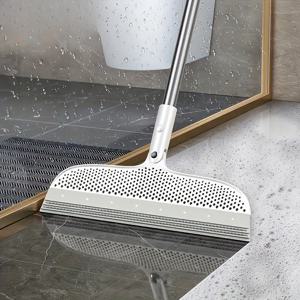 TEMU 다기능 매직 스크레이퍼 욕실 청소용 – 타일, 유리, 바닥, 반려동물 털 제거용 내구성 높은 청소 도구 | 현대적인 욕실 액세서리 | 미끄럼 방지 인체공학 손잡이