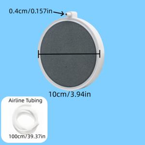 TEMU 수족관 산소 디퓨저 플레이트, 유지 보수 불필요, 저압 나노 버블 산소 스톤, 미세 버블 발생기, 어항에 적합, ABS 재질, 배터리 불필요, 에어 펌프 액세서리, 물 산소 농도 향상, 충전 불필요