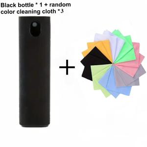 TEMU 2-in-1 초극세사 클리닝 키트 (스프레이 병 포함) | 다기능 스크린 클리닝, 휴대폰, 태블릿, 자동차, 안경 및 전자 제품 먼지 제거용 3개 천 세트 | 내구성 좋은 폴리에스터 섬유, 컴팩트 디자인, 휴대 가능 및 효율적