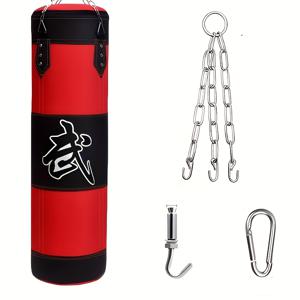 TEMU 1 세트 120cm/47.24인치 행잉 복싱 샌드백 세트 | 혼합 색상 옥스포드 천, 무술 훈련, 태권도, 피트니스 헬스장에 적합