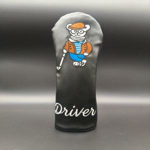 TEMU 드라이버, 우드, 아이언, 퍼터 클럽 헤드 보호용 재미있는 골프 클럽 커버. 클래식하고 스타일리시하며 모든 골퍼에게 적합한 다용도 클럽 커버로 완벽합니다. 골프 캡 커버