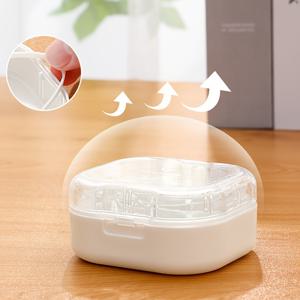 TEMU 휴대용 치아 보관 케이스 | 방진 교정기 보관함, 여행 및 일상 사용을 위한 넉넉한 보호 디자인, VANYARLIFE PP 재질