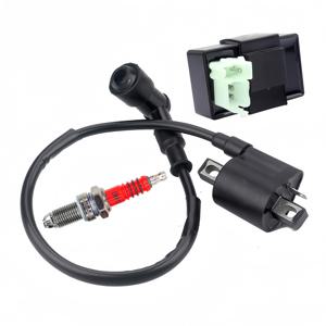 TEMU 3개 세트 ATV 비치 카트 액세서리 CG120CC 125CC 150CC 200CC 250CC 점화 코일 고전압 팩 6핀 점화기 CDI 스파크 플러그