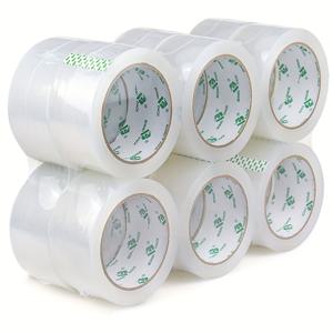 TEMU 12롤 BOMEI PA 헤비듀티 투명 포장 테이프 - 박스 밀봉, 이사, 배송, 상자, 저널, 선물용 접착 플라스틱 테이프 - 48mm x 50m