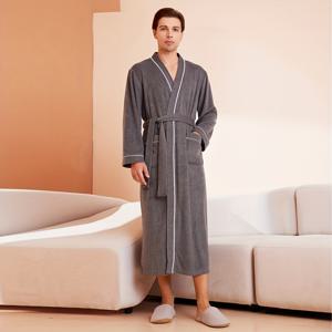 TEMU 1개 가을 겨울용 롱 목욕타월, B&B 호텔 스파 미용실에 적합한 성인용 긴 가운, 빠른 건조 흡수력, 루즈핏, 다양한 색상, 디자인, 욕실 필수품, 홈 액세서리