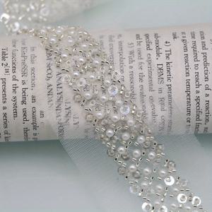 TEMU 반짝이는 스팽글이 달린 스팽글 비즈 레이스 리본 1야드 - 의류 드레스 칼라, 커프스, DIY 공예, 바느질 아플리케용 넓은 재봉용 장식테이프 - 비즈 의류 액세서리 (1)