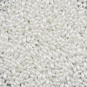 TEMU 8mm 약 400개 흰색 쌀 튜브 비즈 루스 플라스틱 장식용 비즈 DIY 핸드 팔찌, 주얼리, 키체인 펜던트, 의류 액세서리 및 기타 재료 장식에 적합