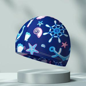 TEMU 10가지 프린트 스타일 남녀 성인용 수영 모자, 고탄력 수영장 모자, 큰 사이즈 수영 모자