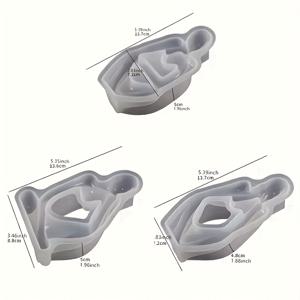 TEMU 레진 캐스팅 몰드 LEQU 3pcs 실리콘 몰드 - 인체 명상 사고 디자인, 에폭시 레진 및 석고 콘크리트 주조용 - DIY 홈 데코 공예 제품에 적합