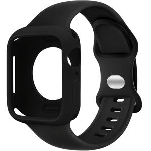 TEMU 2개/세트 남녀공용 부드럽고 편안한 실리콘 스포츠 시계 밴드 조절 가능 방수 손목 밴드 & 홀아웃 방지 낙하 보호 케이스, 애플워치 38/40/41/42/44/45/46/49mm용, 애플워치 시리즈 울트라/SE/11/10/9/8/7/6/5/4/3/2/1, 스마트워치 케이스 액세서리