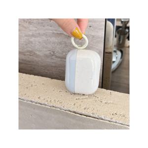 TEMU 블루 앤 화이트 스플래시 잉크 더블 레이어 IMD 이어폰 케이스 액세서리 - AirPods Pro 2/Pro/4/3/2 호환 방수 손목 스트랩