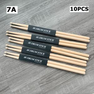 TEMU 5쌍 메이플 드럼 스틱 - 5A/7A 하이커리 드럼 스틱, 오ーク 드럼 말렛, 솔리드 우드 연습용 드럼 스틱, 초보자에게 적합