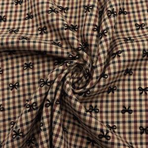 TEMU 1개 격자 무늬 플로킹 원단 - 57.08x19.68인치(145x50cm) 부드럽고 내구성 있는 DIY 공예용, 핸드메이드 지갑 & 파우치 | 세련된 패턴, 고품질 소재, 다목적 패션 크래프트 텍스타일