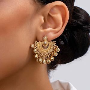 TEMU 1쌍 빈티지 감성 컷아웃 스타일 태슬 드롭 귀걸이