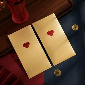 TEMU 15개 세트 크리에이티브 골드 포일 하트 레드 봉투, 생일, 축제, 호텔 오픈, 비즈니스 이벤트 선물용 돈주머니