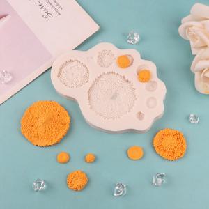 TEMU 국화 꽃심과 꽃가루 시뮬레이션 실리콘 몰드 웨딩 도구 정교한 공예 실리콘 캔들 몰드