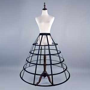 TEMU 여성용 5겹 스틸 후프 페티코트 - 탄력성 허리밴드, 90cm 길이 볼륨 크리놀린 - 웨딩드레스, 이브닝 가운, 프롬 & 특별한 날 드레스용 - 강력한 지지 후프