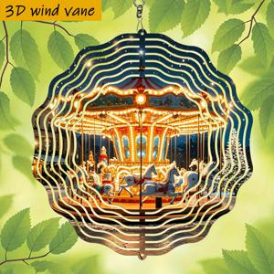 TEMU 3D 1개, 몽환적인 회전 카러솔이 밤을 따뜻하게 해줍니다, 