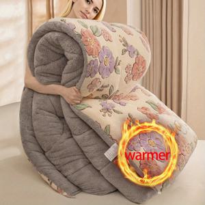 TEMU 스노우 벨벳 겨울 이불, 파렐 벨벳 이불 속통 