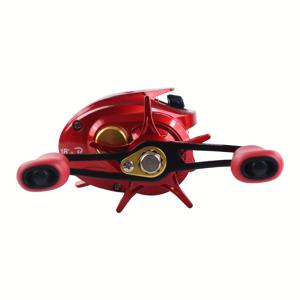 TEMU MINGWO 신형 레드 물방울 릴, 건 핸들 릴, 25KG 포스, 회전식 낚싯줄 릴, 미끼형 와인딩 릴, 담수 및 해수 겸용, 부식 방지