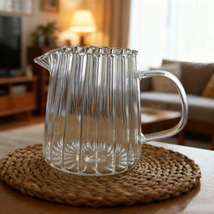 TEMU 단일 고붕화붕ฐ산 내열 유리 수직 소형 밀크캔, 손잡이 있는 밀크컵, 뾰족한 주둥이 유리 미니 밀크 젖병주전자