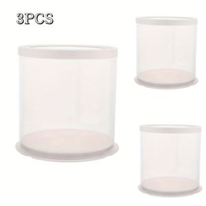 TEMU 3개 세트 투명 플라스틱 돔형 선물 상자 - 꽃, 공예, 장미 곰돌이 & 깜짝 파티 선물용 - 크리스마스, 발렌타인데이 선물 및 디스플레이 케이스용 내구성 있는 장식 포장