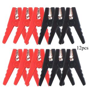 TEMU 대형 악어 클립 12개, 헤비듀티 금속 클램프, 와이어 고정 클립, 케이블 클립, 자동차 절연 클립, 자동차 액세서리