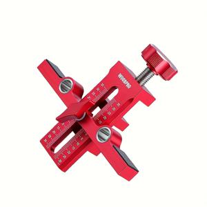 TEMU 캐비닛 도어 설치 클램프 세트. 조절 가능한 알루미늄 합금 이중 구멍 리바운드 캐비닛 도어 펀치가 특징이며, 10mm 드릴 비트가 포함되어 있습니다. 캐비닛 수리 및 드릴링에 적합합니다.