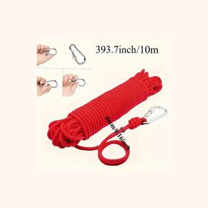 TEMU 빨간색 낚싯줄, 부두 로프, 고강도 해양 로프, 전문가용 낚시 장비 라인, 낚시 보트 고정 로프, 야외 어드벤처, 높은 가시성 해양 로프, 4인 가족에게 적합